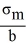 Assume that an investor invests in one risky and one risk free asset. Let σ<sub>m</sub> be the standard deviation of the risky asset and b the proportion of the portfolio invested in the risky asset. The standard deviation of the portfolio is then equal to ________. A)    B)    C)  (1 - b)  σ<sub>m</sub> D)  b σ<sub>m</sub> 
