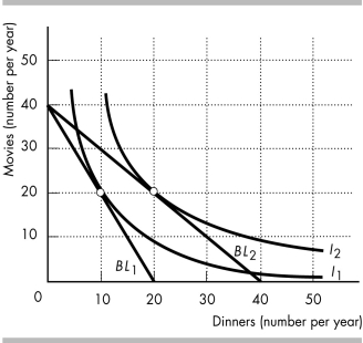   -A change in a person's money income changes real income and therefore changes the slope of the person's budget line.
