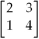 Add the matrices   +   A)    B)    C)    D)    E) cannot be added