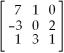 Multiply matrix   by   . A)    B)    C)    D)    E) None of the above