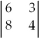 The value of the determinant   is A) 21. B) 50. C) 0. D) 48. E) None of the above