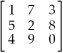 Transpose   = A)    B)    C)    D)    E) None of the above