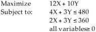 Consider the following linear programming problem:   The maximum possible value for the objective function is A) 360. B) 480. C) 1520. D) 1560. E) None of the above