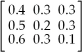 Table 14-3 The following data consists of a matrix of transition probabilities (P) of three office locations (A,B,C) within a large company and how employees shift from one location to the other from year to year.The company CEO would like to understand the movement of employees over time and the long-run proportion of employees in each location.Assume that there is always a total of 3000 employees. A B C P =     π(0) = [1000,1000,1000] <sub> </sub><sub> </sub> -Using the data given in Table 14-3,how many employees do we expect in location A two years from now? A) 1000 B) 1400 C) 1420 D) 1500 E) 820