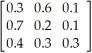 Table 15-2 The following data consists of a matrix of transition probabilities (P)  of three competing retailers, the initial market share π(0) . Assume that each state represents a retailer (Retailer 1, Retailer 2, Retailer 3, respectively)  and the transition probabilities represent changes from one month to the next. P =   π(0)  = (0.3, 0.6, 0.1)  -Using the data given in Table 15-2, find the market shares for the three retailers in month 2. A)  π(2)  = (0.30, 0.60, 0.10)  B)  π(2)  = (0.55, 0.33, 0.12)  C)  π(2)  = (0.44, 0.43, 0.12 D)  π(2)  = (0.55, 0.12, 0.33)  E)  π(2)  = (0.47, 0.40, 0.13) 