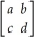 Given the following matrix of transition probabilities, write three equations that, when solved, will give the equilibrium state values. P =  