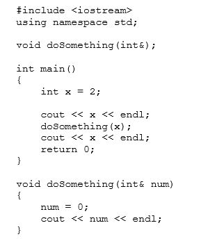 What is the output of the following program?   A)    B)    C)    D)   