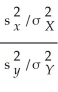 The test of equality of the variances between two normally distributed populations relies on the random variable   which has a(n) : A) chi-square distribution. B) distribution. C) Student's t distribution. D) normal distribution.