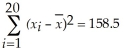 THE NEXT QUESTIONS ARE BASED ON THE FOLLOWING INFORMATION: For a sample of 20 monthly observations a financial analyst wants to regress the percentage rate of return (y)of the common stock of a corporation on the percentage rate of return (x)of the Standard and Poor's 500 Index.The following summary statistics are available:    ,    ,    ,and   -Interpret the intercept of the sample regression line.