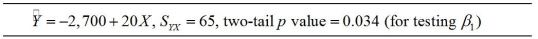 TABLE 13-1 A large national bank charges local companies for using their services.A bank official reported the results of a regression analysis designed to predict the bank's charges (Y) -measured in dollars per month-for services rendered to local companies.One independent variable used to predict service charges to a company is the company's sales revenue (X) -measured in millions of dollars.Data for 21 companies who use the bank's services were used to fit the model: Y<sub>i</sub> = β<sub>0</sub> + β<sub>1</sub>X<sub>i</sub> + ε<sub>i</sub> The results of the simple linear regression are provided below.   -Referring to Table 13-1,interpret the p-value for testing whether β<sub>1</sub>exceeds 0. A) There is sufficient evidence (at the α = 0.05) to conclude that sales revenue (X) is a useful linear predictor of service charge (Y) . B) There is insufficient evidence (at the α = 0.10) to conclude that sales revenue (X) is a useful linear predictor of service charge (Y) . C) Sales revenue (X) is a poor predictor of service charge (Y) . D) For every $1 million increase in sales revenue,you expect a service charge to increase $0.034.