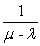 Identify the formula that is used to determine the average time a customer spends in the system (W) . A) <sub>W </sub><sub>= </sub> <sub> </sub>   B) W =   C) W =   D) W =  