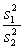 When testing for equality of variances,the test statistic is obtained using the formula ________. A)    =   B) <sub>F</sub><sub> </sub><sub>= </sub> <sub> </sub>   C) F =   D)    =  