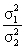 When testing for equality of variances,the test statistic is obtained using the formula ________. A)    =   B) <sub>F</sub><sub> </sub><sub>= </sub> <sub> </sub>   C) F =   D)    =  