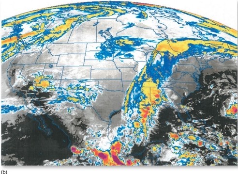 The gap over Wisconsin separating the major cloud regions is a result of the     A) cold conveyor belt. B) dry conveyor belt. C) warm conveyor belt. D) occluded front.