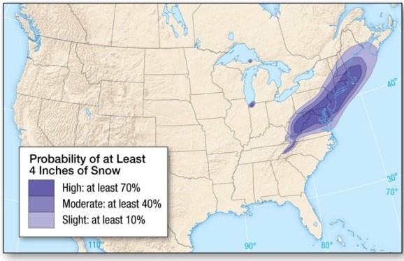 This is an example of   A) a quantitative forecast. B) a qualitative forecast. C) a probability forecast. D) an analog forecast.