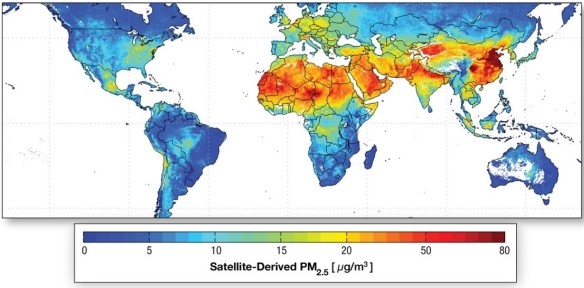 ________ of people worldwide live in nonattainment areas for particulate pollution.   A) Thousands B) Tens of thousands C) Hundreds of thousands D) Millions