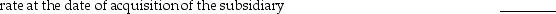 Each of the following accounts has been converted to U.S.dollars from a foreign subsidiary's financial statements.Based on the information given,determine if the U.S.dollar or a foreign currency is the functional currency of the subsidiary.      2.Marketable debt securities carried at cost were    3.Depreciation Expense was converted at the historical    4.Inventories carried at their historical cost were converted    5.Intangible assets were converted at the historical exchange    6.Deferred income tax liability was converted at the    7.Property,Plant and Equipment were converted    8.Accounts Payable was converted at the year-end    9.Patents were converted at the exchange rate in place at    10.Accumulated depreciation on buildings was converted   