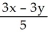 Solve and find the value of x, given:   =   and x + 5y = 38 A)  x = 20 B)  x = -9 C)  x = 9.02 D)  x = -17.16 E)  x = 4.33