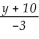 Graph: x =  