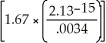 Calculate the following: ln   A)  5.145 B)  1.545 C)  -5.154 D)  -1.545 E)  -5.145