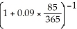 Solve: x   + 2x   = $2551.65
