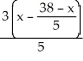 Solve and find the value of x, given:   =   A)  x = 20 B)  x = -9 C)  x = 9.02 D)  -17.16 E)  4.33
