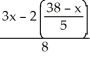 Solve and find the value of x, given:   =   A)  x = 20 B)  x = -9 C)  x = 9.02 D)  -17.16 E)  4.33