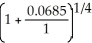 a) p =   - 1 = 0.01670189       b) PV<sub>g</sub> = 1737.45     d) p =   - 1 = 0.01776716      