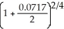 a) p =   - 1 = 0.01670189       b) PV<sub>g</sub> = 1737.45     d) p =   - 1 = 0.01776716      