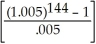 FV<sub>n</sub> = 958.00 = 958.00(210.1501631) = 201 323.86