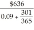 Simplify:   A)  $7067 B)  $771 C)  $695 D)  $765 E)  $665