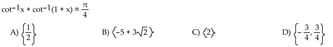 Solve the equation for exact solutions.
