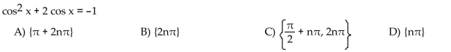 Solve the equation (x in radians and in degrees) for all exact solutions where appropriate. Round approximate answers in radians to four decimal places and approximate answers in degrees to the nearest tenth.