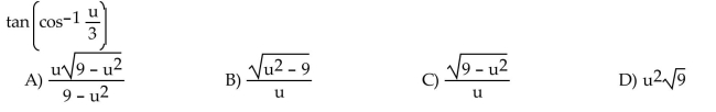Write the following as an algebraic expression in u, u > 0.