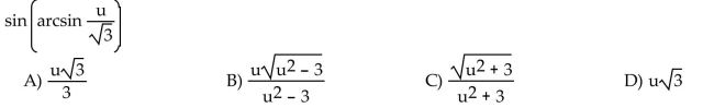 Write the following as an algebraic expression in u, u > 0.