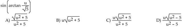 Write the following as an algebraic expression in u, u > 0.