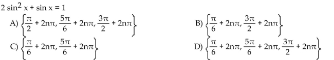 Solve the equation (x in radians and in degrees) for all exact solutions where appropriate. Round approximate answers in radians to four decimal places and approximate answers in degrees to the nearest tenth.