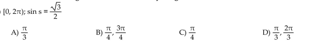 Find the exact values of s in the given interval that satisfy the given condition.