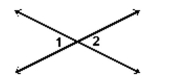 Identify the name of the angles labeled in the figure. -  A)  Supplementary angles B)  None of these C)  Vertical angles D)  Complementary angles