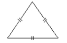 Classify the triangle as acute, right, or obtuse and as equilateral, isosceles, or scalene. -  A)  Obtuse, equilateral B)  Acute, equilateral C)  Acute, scalene D)  Obtuse, isosceles