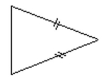 Classify the triangle as acute, right, or obtuse and as equilateral, isosceles, or scalene. -  A)  Obtuse, equilateral B)  Acute, isosceles C)  Acute, scalene D)  Obtuse, scalene
