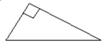 Classify the triangle as acute, right, or obtuse and as equilateral, isosceles, or scalene. -  A)  Right, isosceles B)  Obtuse, equilateral C)  Right, scalene D)  Acute, equilateral