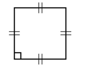 Identify the quadrilateral. -  A)  Parallelogram B)  Rectangle C)  Rhombus D)  Square
