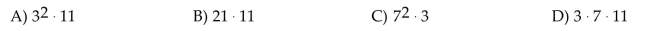Find the prime factorization of the number 231