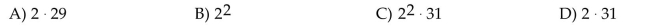 Find the prime factorization of the number 62