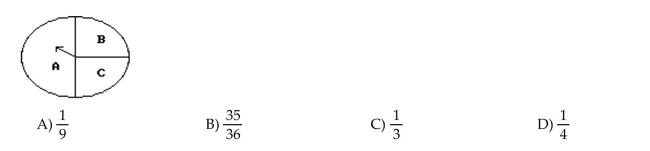 Solve the problem. This spinner is spun 36 times. The spinner landed on A 1 time, on B 4 times, and on C 31 times. Compute the empirical probability that the spinner will land on B.