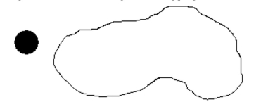 Solve the problem. -Estimate the maximum number of smaller figures (at left)  that can be placed in the larger figure (at Right)  without the small figures overlapping.   A)  17 B)  20 C)  15 D)  24