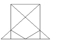 Solve the problem. -How many triangles (of any size)  are there in the figure?   A)  9 B)  10 C)  12 D)  14