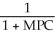 A general formula for the multiplier is A)    . B)    . C)    . D)    . E)    .