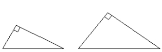 Determine if the pair of triangles are similar. -  A) Not similar B) Similar